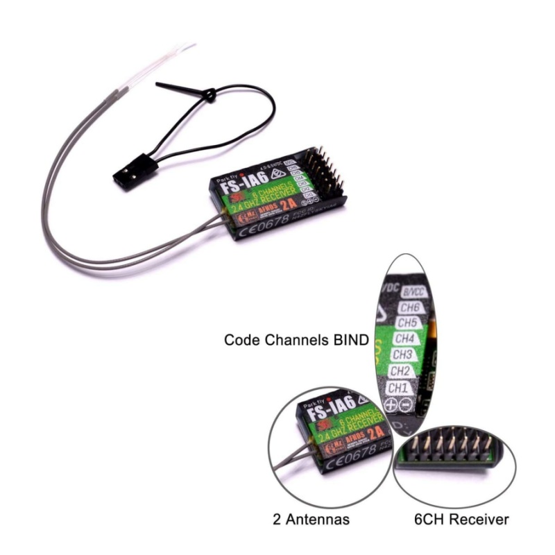 Fpv Drone Battery - Ricevitore Flysky FS-IA6 6CH doppia antenna