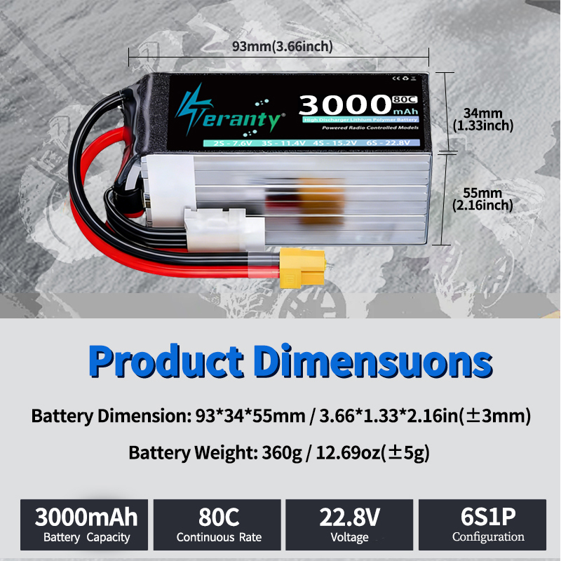 Batteria Lipo TERANTY 6S 22.8V - Fpv Drone Charger recensione e prezzo